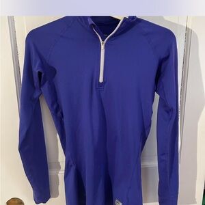 Women’s Nike purple and quarter zip top size xs